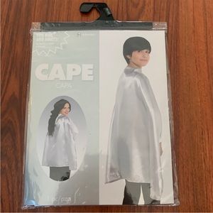 New white shiny  cape Costume Halloween play project theater